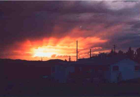 Spectacular sunset over Arizona